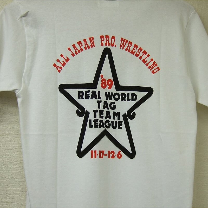 全日本プロレス 89世界最強タッグ決定リーグ戦記念Tシャツ 全日本プロレス 89世界最強タッグ決定リーグ戦記念Tシャツ
