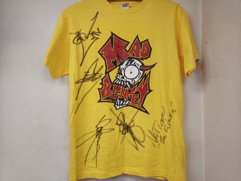 マッドブランキー ロゴTシャツ（メンバー直筆サイン入り）Mサイズ
