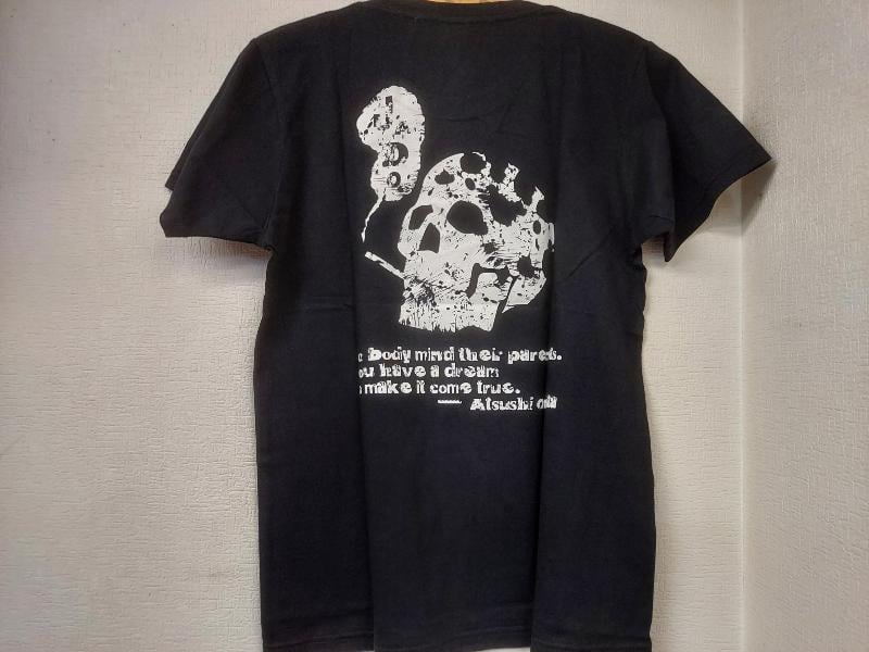 大仁田厚 ドクロ柄Tシャツ サイズ表記なし（S～Mサイズ程度