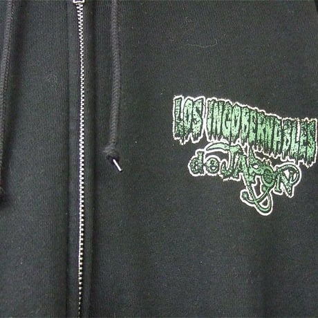 ロス・インゴベルナブレス・デ・ハポン  死者の日パーカー ブラック×グリーン Lサイズ