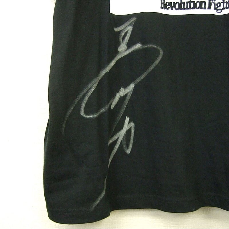 長州力 RIKI RevolutionFighter Tシャツ Lサイズ（長州力直筆サイン入り