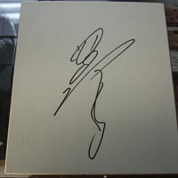 スーパータイガー　サイン色紙 スーパータイガー直筆サイン色紙（UWF85ニューイヤーイブ半券付