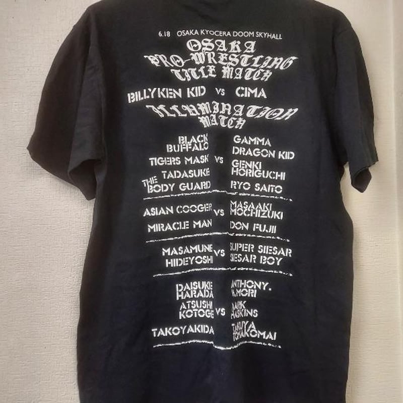 大阪神戸プロレス喧嘩祭り大会記念Tシャツ Lサイズ（CIMA、ドラゴン
