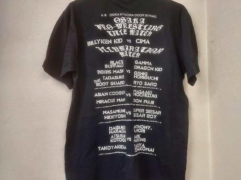 大阪神戸プロレス喧嘩祭り大会記念Tシャツ Lサイズ（CIMA、ドラゴン
