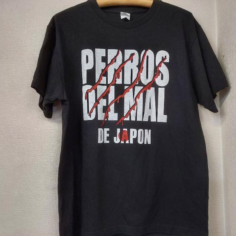 PERROS DEL MAL DE JAPONロゴTシャツ Lサイズ | プロレスショップチャ