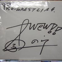 ジャンボ堀　全日本プロレス３WAタッグチャンピョン●直筆サイン色紙 ジャンボ堀 全日本プロレス3WAタッグチャンピョン○直筆サイン色紙