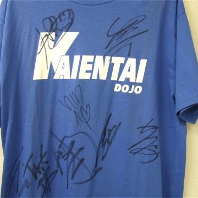 KAIENTAI-DOJO ロゴTシャツ 初期メンバー寄せ書きサイン入り
