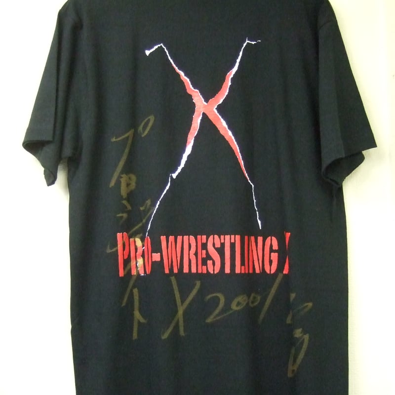 プロレスリングXロゴTシャツ（サイン入り（選手不明））Lサイズ