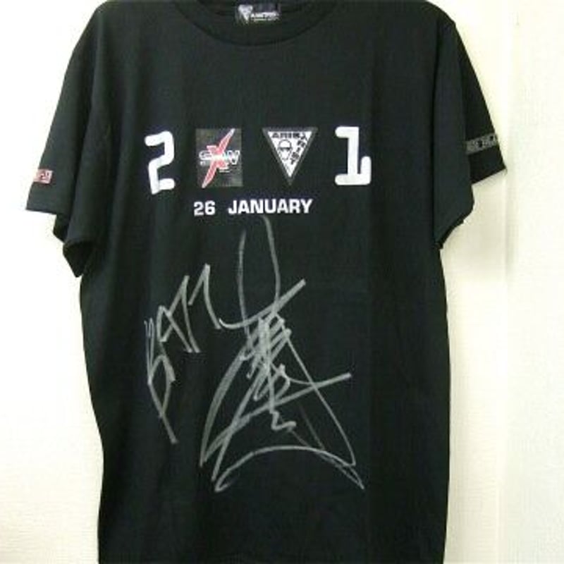 TEAM2000 バックロゴTシャツ 天山広吉直筆サイン入り （BATT入り