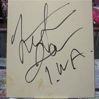 長州力(ジャパンプロレス時代)直筆サイン色紙 | プロレス 長州力(ジャパンプロレス時代)直筆サイン色紙 | プロレス
