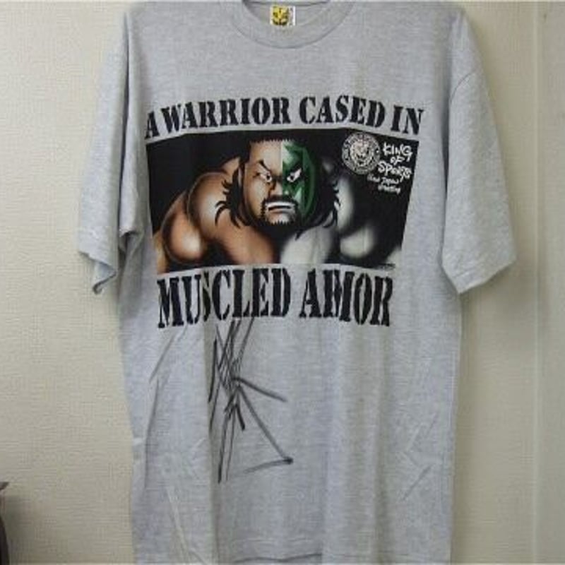 佐々木健介＆パワーウォリアー MUSCLED ARMOR Tシャツ 坂井永年