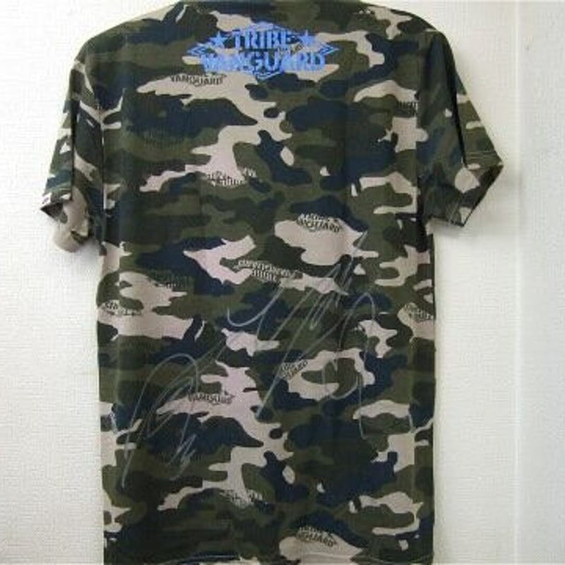 TRIBE VANGUARD 迷彩柄Tシャツ YAMATO、ヨースケ・サンタマリア 直筆