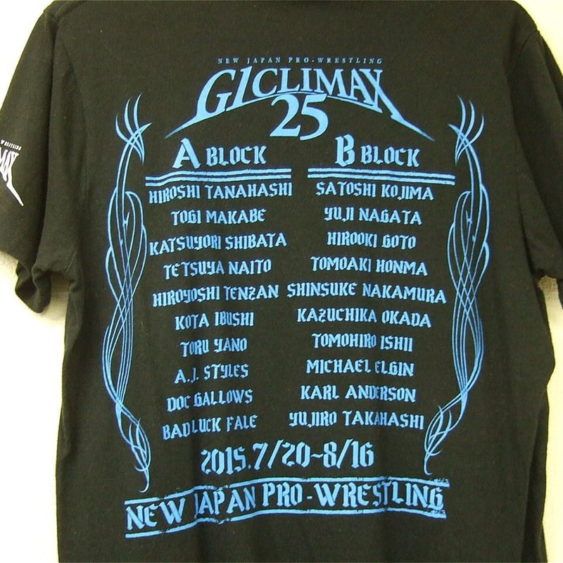 G1CLIMAX25大会記念Tシャツ Mサイズ | プロレスショップチャンピオン