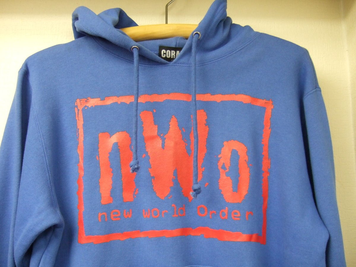 N.W.O ニューワールドオーダー　パーカー　90s Vintage WWE Wrestling Mens XL NWO New World Order Spell Out Hoodie