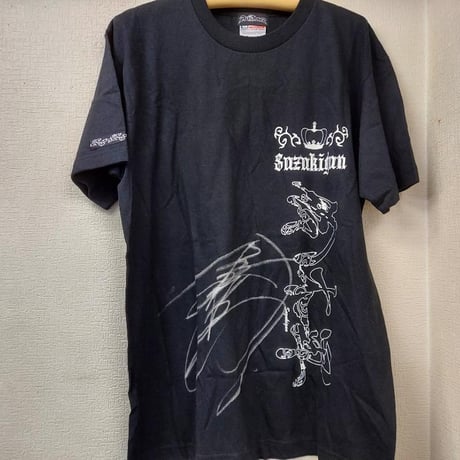 プロレスTシャツ FMW ハヤブサ選手のサイン入り せわしい