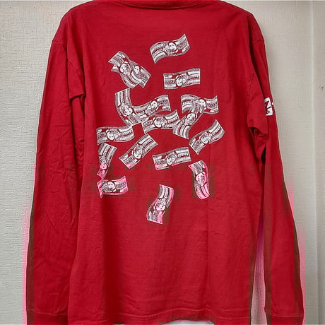 オカダ・カズチカ rainmakerロングスリーブTシャツ Lサイズ レッド
