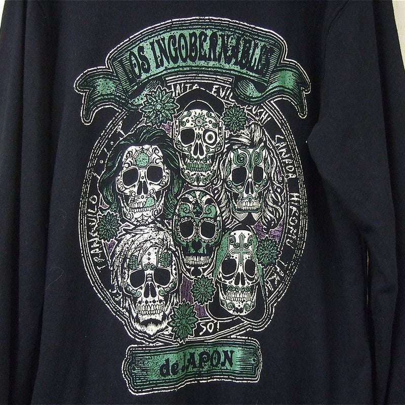 ロス・インゴベルナブレス・デ・ハポン 死者の日パーカー ブラック