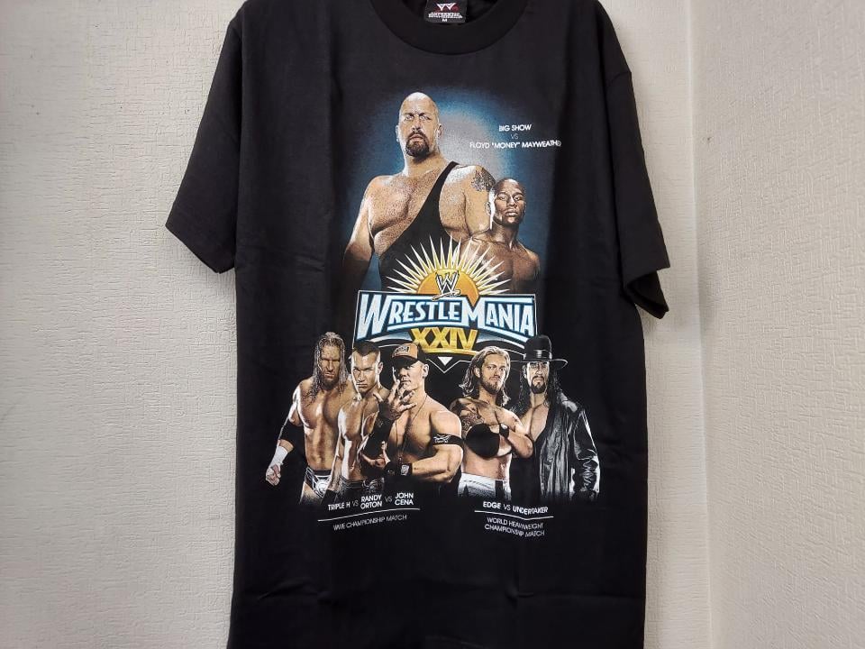 WWE公式 クルーTシャツ オフィシャル XXL レッスルマニア 黒 プロレス fit=scale-down,w=1200