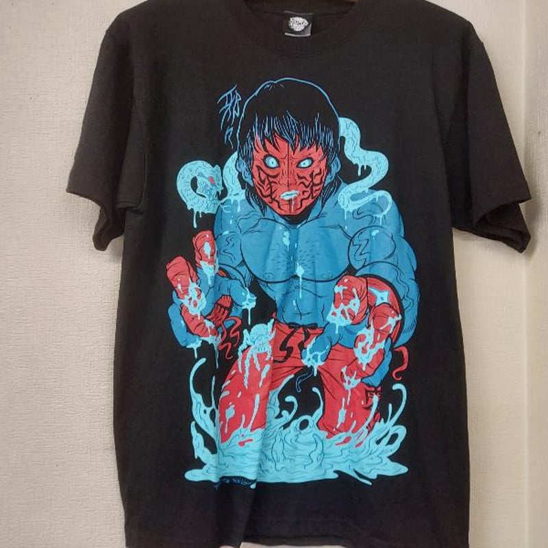 グレートムタ　Tシャツ Lサイズ 新品未使用　希少 グレート・ムタ 特大イラストTシャツ（赤ムタver） Lサイズ | プロレス