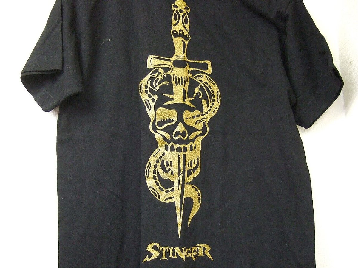 STINGER ロゴTシャツ（小川良成直筆サイン入り）Sサイズ | プロレス