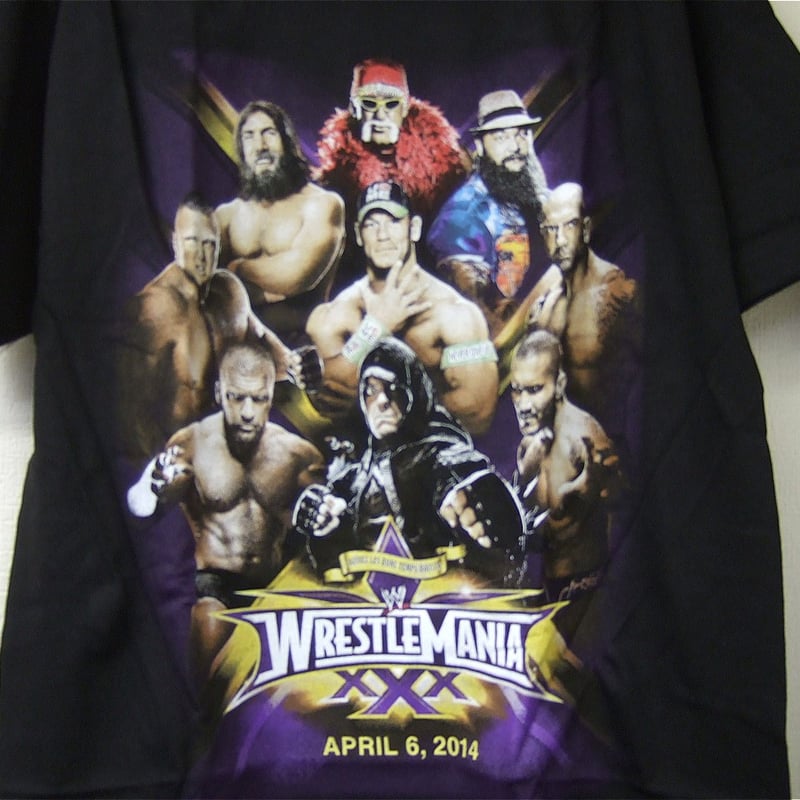 WWE レッスルマニア30 大会記念Tシャツ Mサイズ | プロレスショップ 