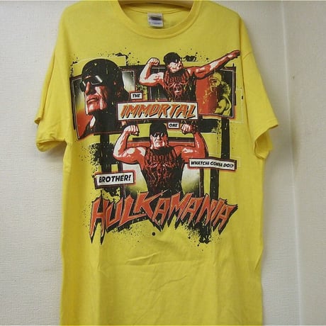 ハルクホーガン（TNA時代＆TNA10周年記念ロゴ入り）ビックプリントTシャツ US Mサイズ