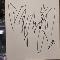 FMW　ハヤブサ　直筆サイン色紙 Yahoo!オークション - ハヤブサ 直筆サイン色紙額装品 生写真