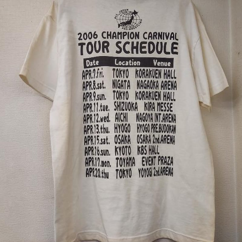 全日本プロレス 2006チャンピオンカーニバル大会記念Tシャツ M