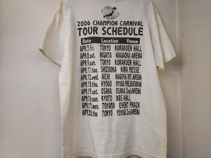 全日本プロレス 2006チャンピオンカーニバル大会記念Tシャツ M