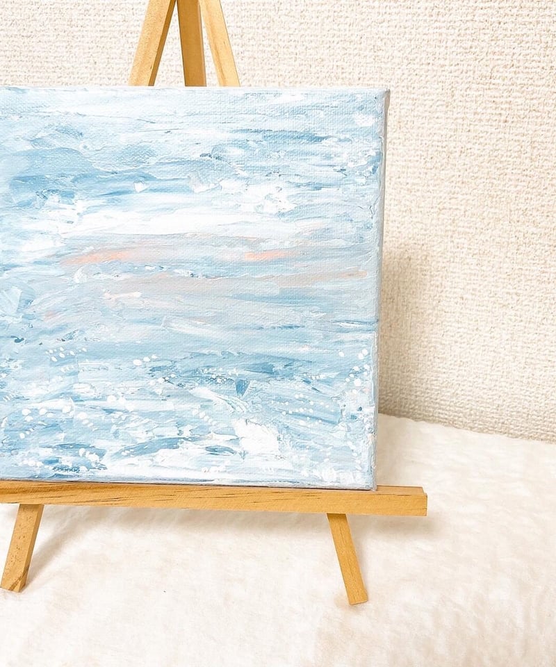 抽象画】冬の透き通った朝陽の色。の絵-crystal winter morning | CE