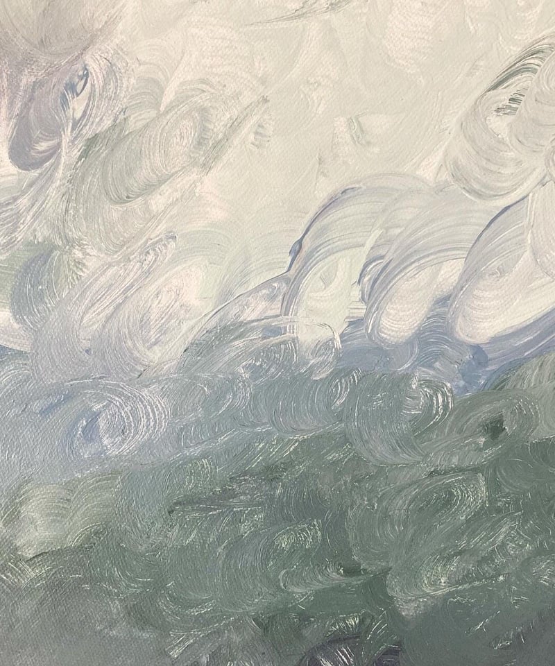 油絵（抽象画）Ｆ8 地球 抽象画 地球 絵画 La couleur aya 通販 11166461｜Creema(クリーマ)
