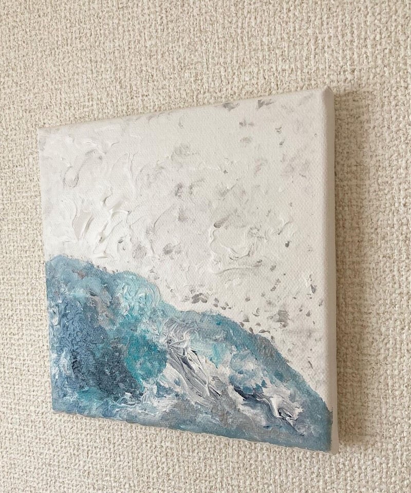 抽象画 アクリル 海の生物 F8 抽象画 アクリル 海の生物 F8 海 絵画（03）sea アクリル画 8号