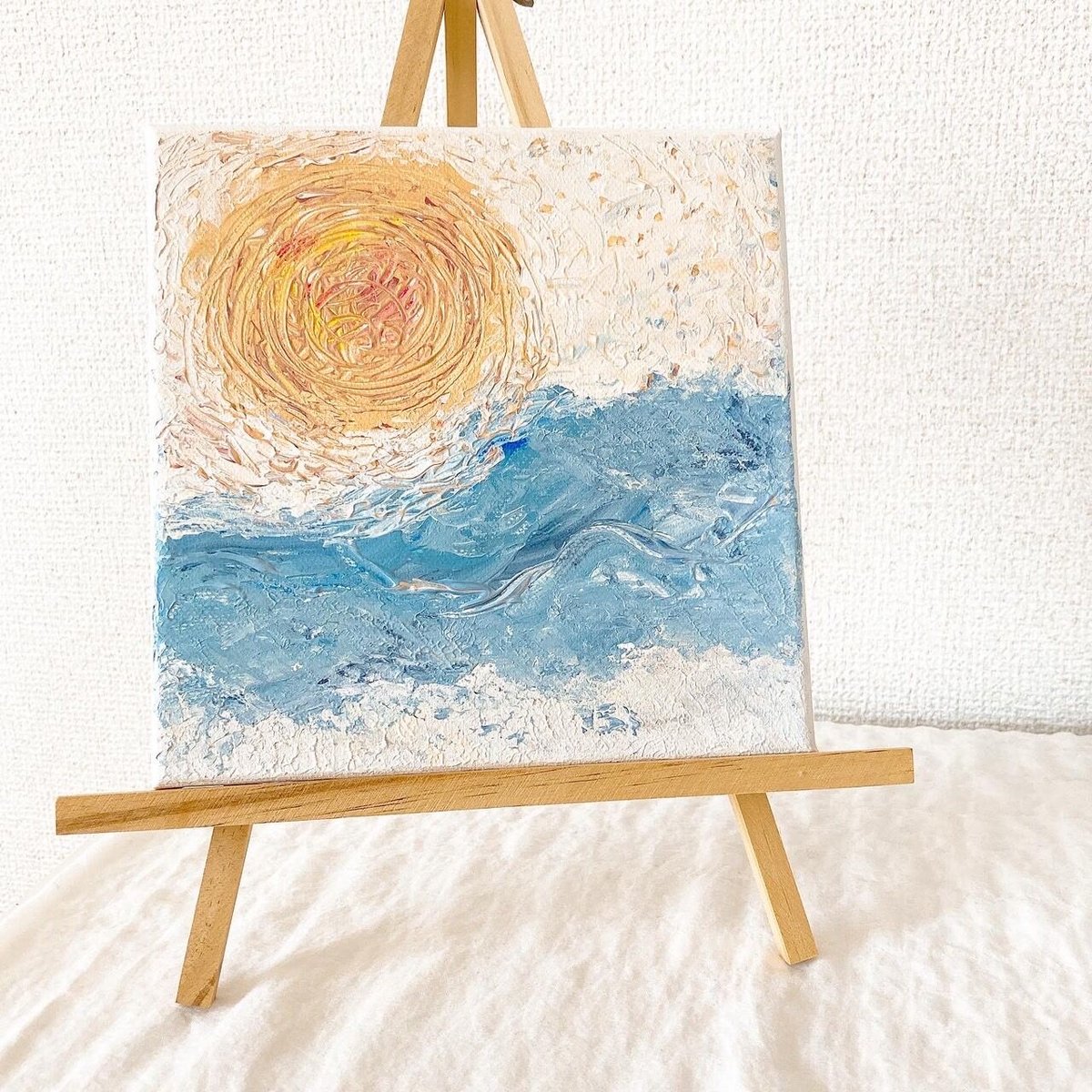 抽象画　タイトル「太陽と滝」 抽象画 タイトル「太陽と滝」 抽象画 タイトル「太陽と滝」