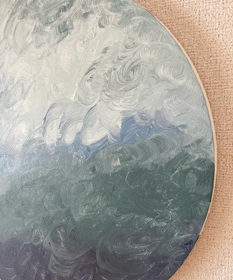 油絵（抽象画）Ｆ8 地球 抽象画 地球 絵画 La couleur aya 通販 11166461｜Creema(クリーマ)