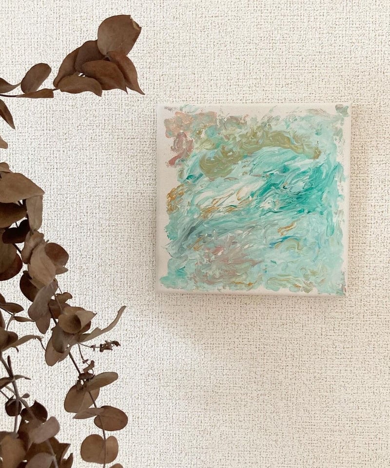 抽象画 森 森の抽象画 モダンな壁アート 緑のキャンバスアート 森