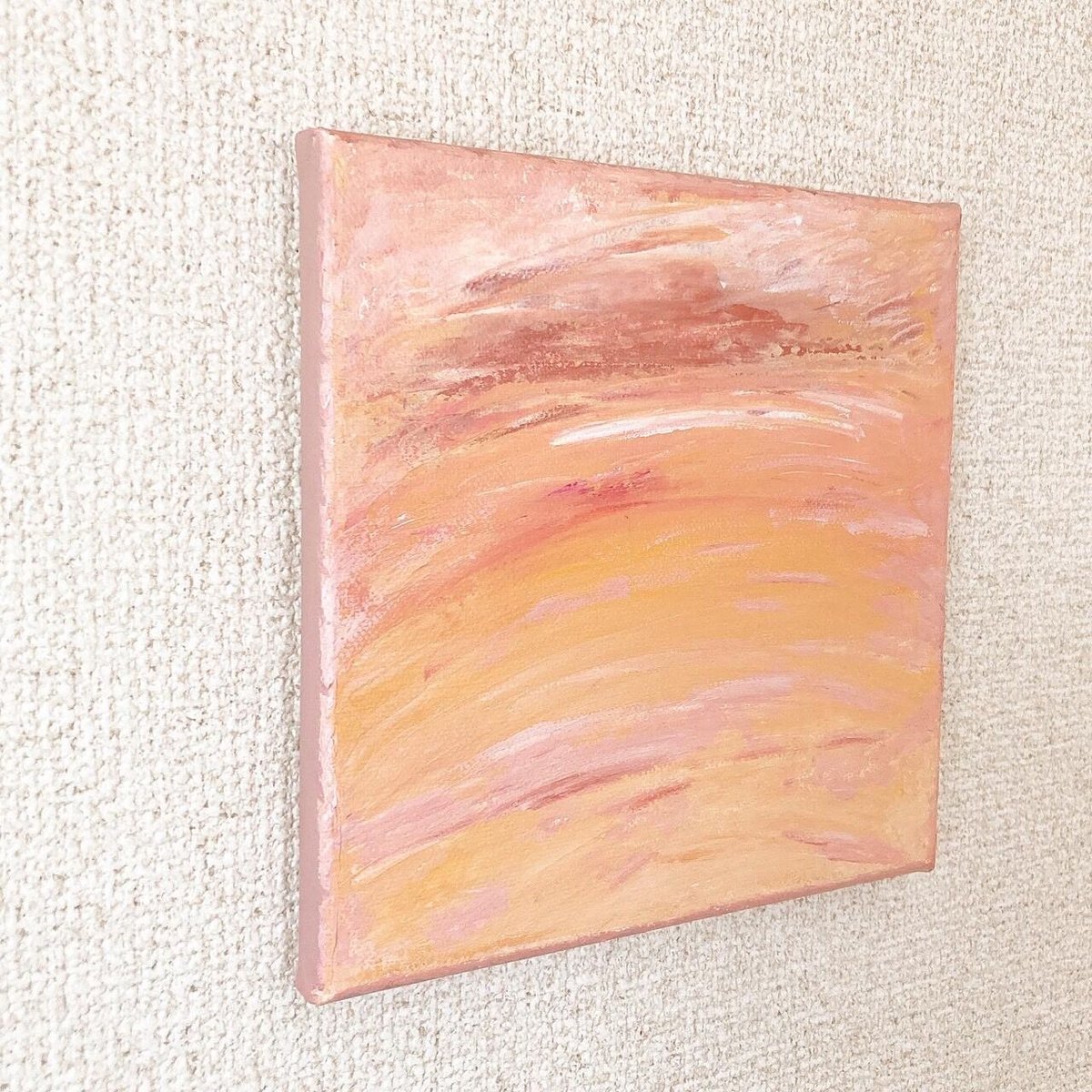 22×27㎝「優しい夕空２」F3・油彩・原画 22×27㎝「優しい夕空2」F3・油彩・原画