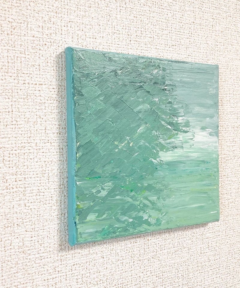 抽象画】そよ風がやさしく吹く森。の絵-forest with wind | CEーart