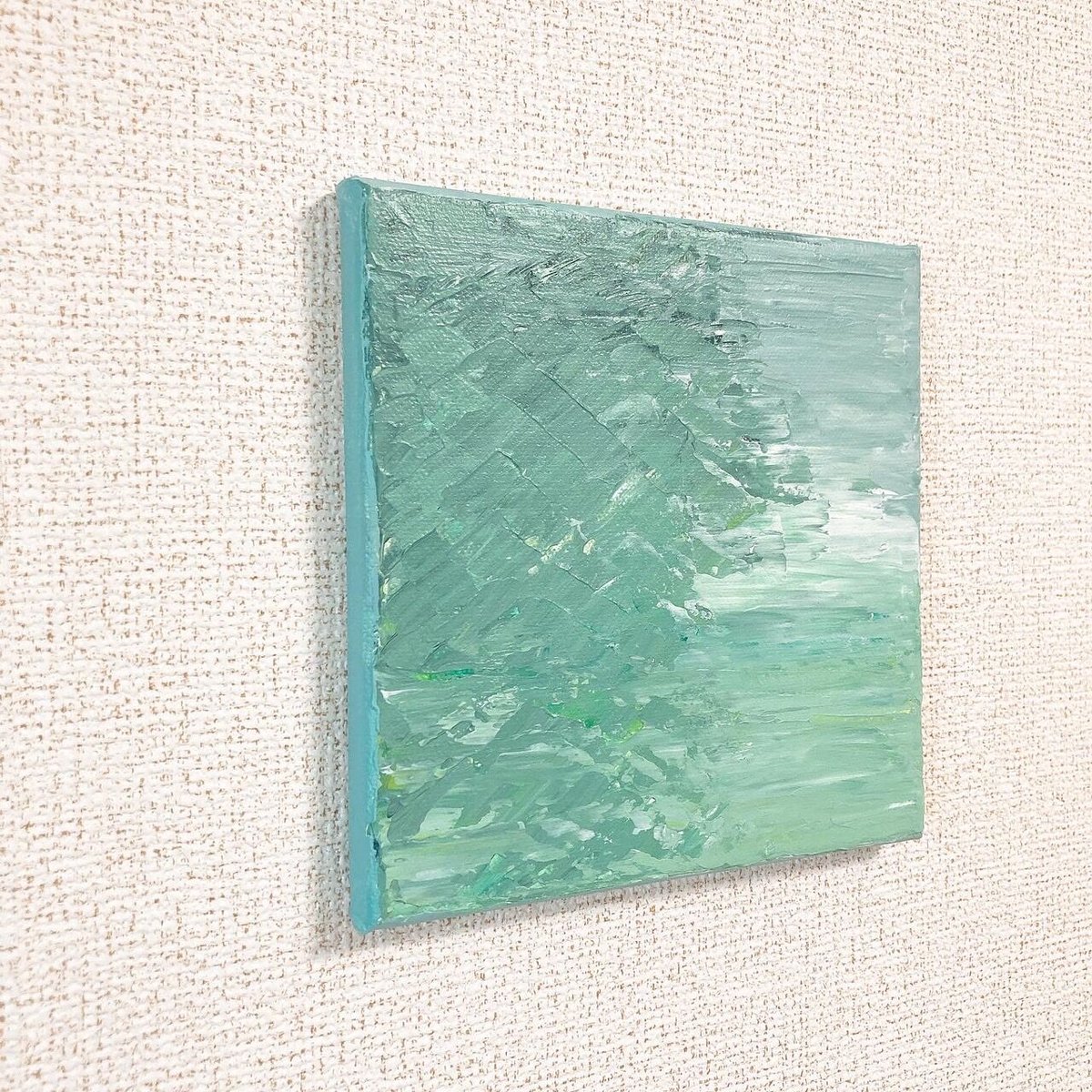 抽象画】そよ風がやさしく吹く森。の絵-forest with wind | CEーart