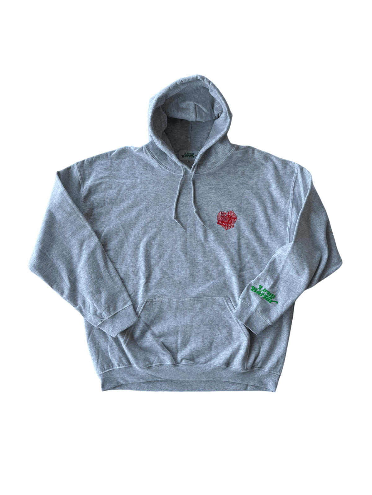 DHMIHY ❤︎ HOODY (ASH x RED) | Lil Bit Better