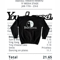 Ü” SMILE PUFF LOGO HOODY (BLACK x WHITE) | Lil