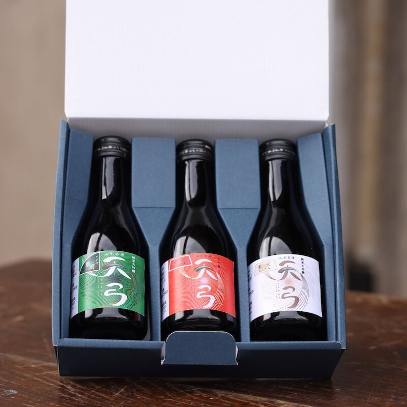 空の酒瓶　３つおまとめ 送料無料（一部除く）！ 化粧箱入・お酒の説明書付】 作 恵乃智&穂乃智