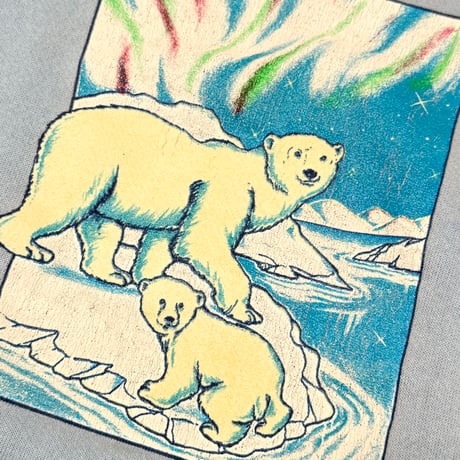 80's Vintage Sweat WhiteBear 【B品】110-120