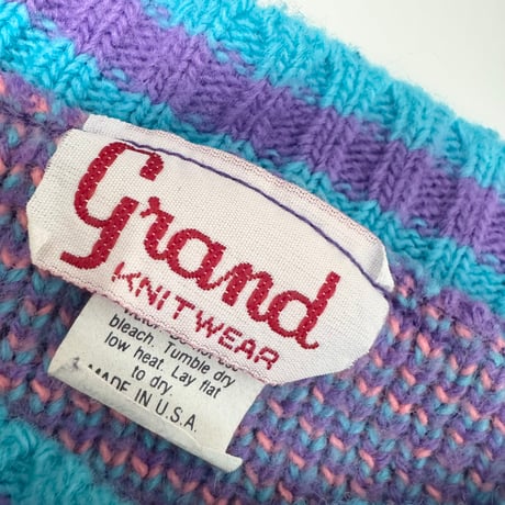 Vintage Colorful knit sweater 140-150
