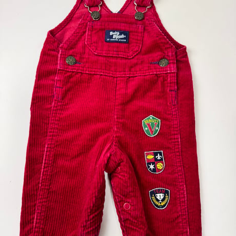 Babyb'gosh wine red corduroy overall 70