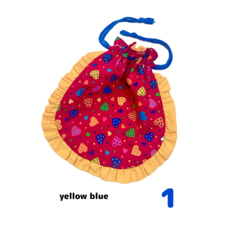 Heart pouch ❤️vtg fabric