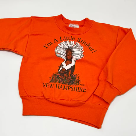 Orange skunk sweat 100-110