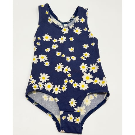 Navy flower swimwear 70-80