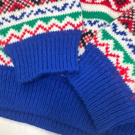 Vintage Red Nordic Sweater  110