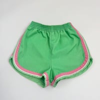 Green running shorts 110