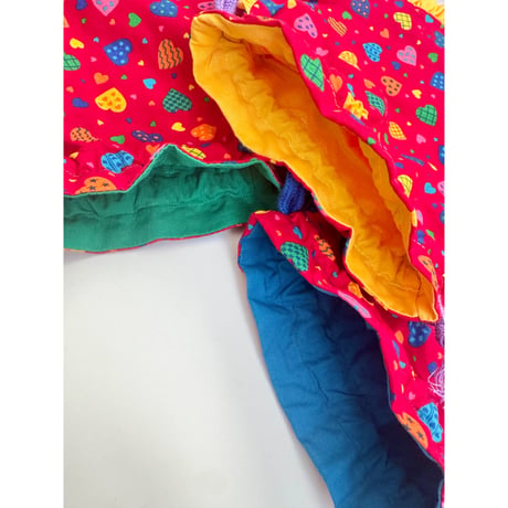 Heart pouch ❤️vtg fabric